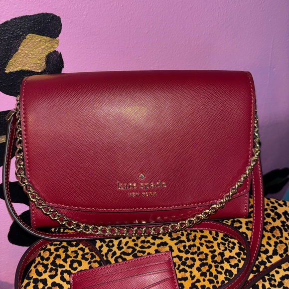 Kate Spade burgundy Crossbody Bag set - Picture 2 of 11